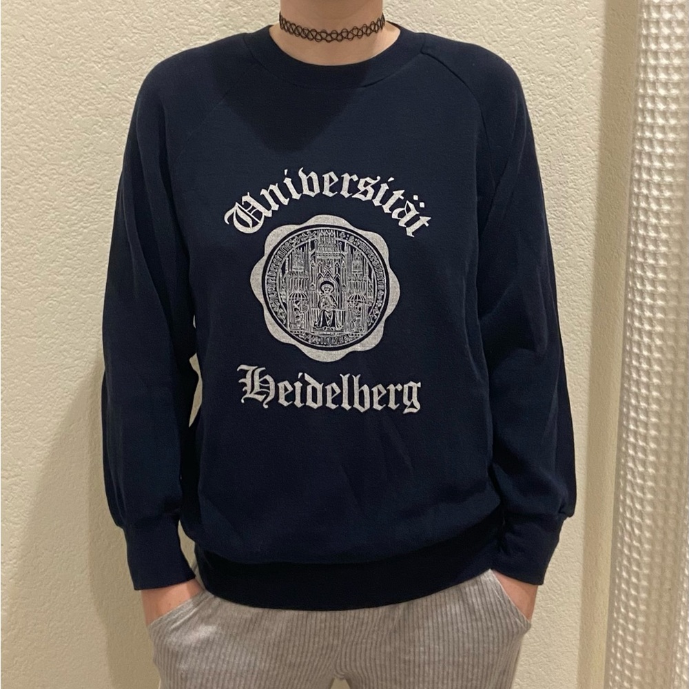 Vintage 80s Heidelberg University Adult Small Crewneck Sweatshirt